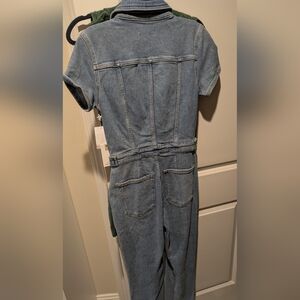 Good American Blue Denim Jumpsuit
